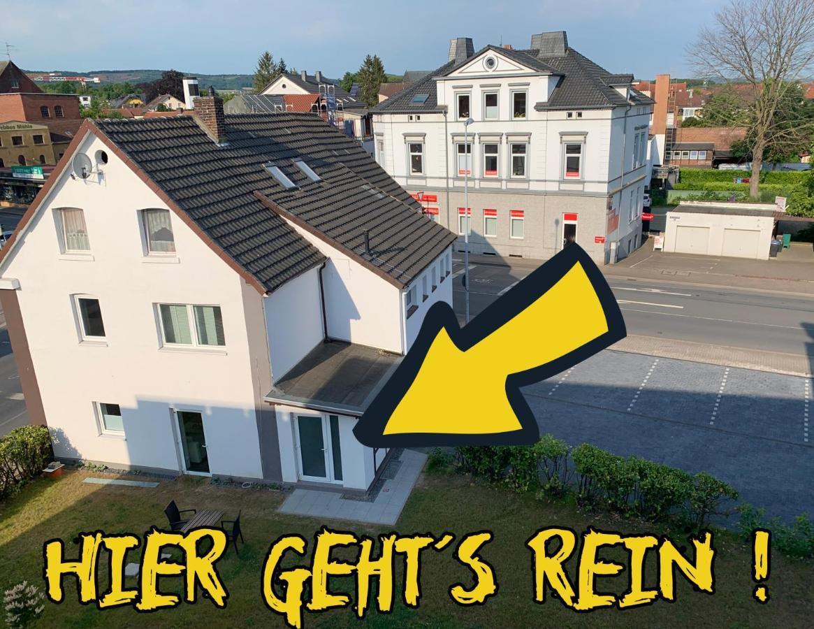 W1 - Kontaktloser 24H Check In, W-Lan, Netflix, Parkplatz, Kueche, Boxspring-Bett Bueckeburg Bagian luar foto